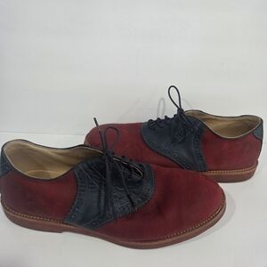 WalkOver Saddle Men's Red and Black Oxford Shoes Sz.12